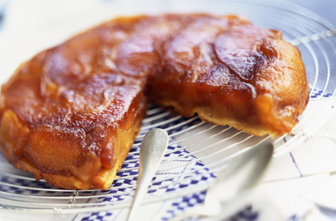 Tarte Tatin caramelized upside-down apple tart