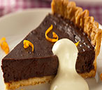 (t)chocolate orange and creme fraiche tart TESCO