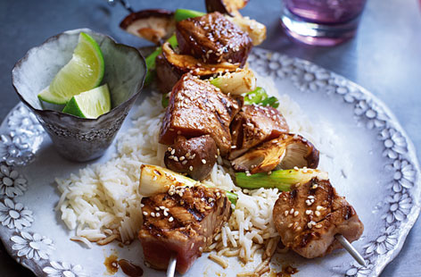 tuna and shitake skewers THUMB