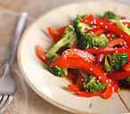 warm broccoli red pepper salad 002THUMB