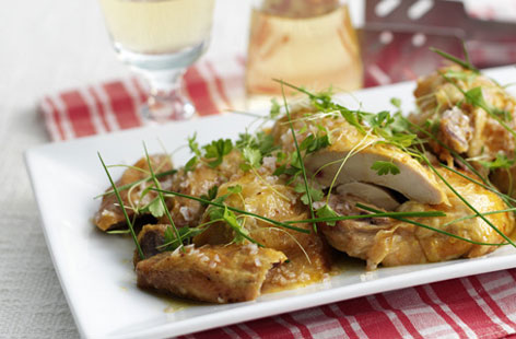 warm chicken a la vinaigrette THUMB