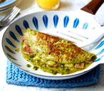 Green eggs and ham omelettes | Tesco Real Food
