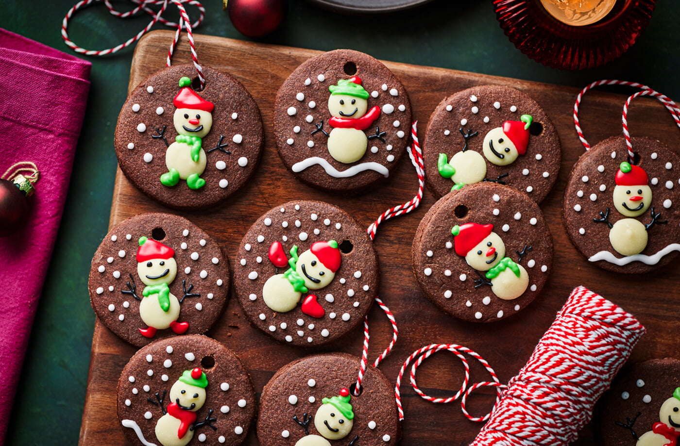 Edible bauble biscuits recipe