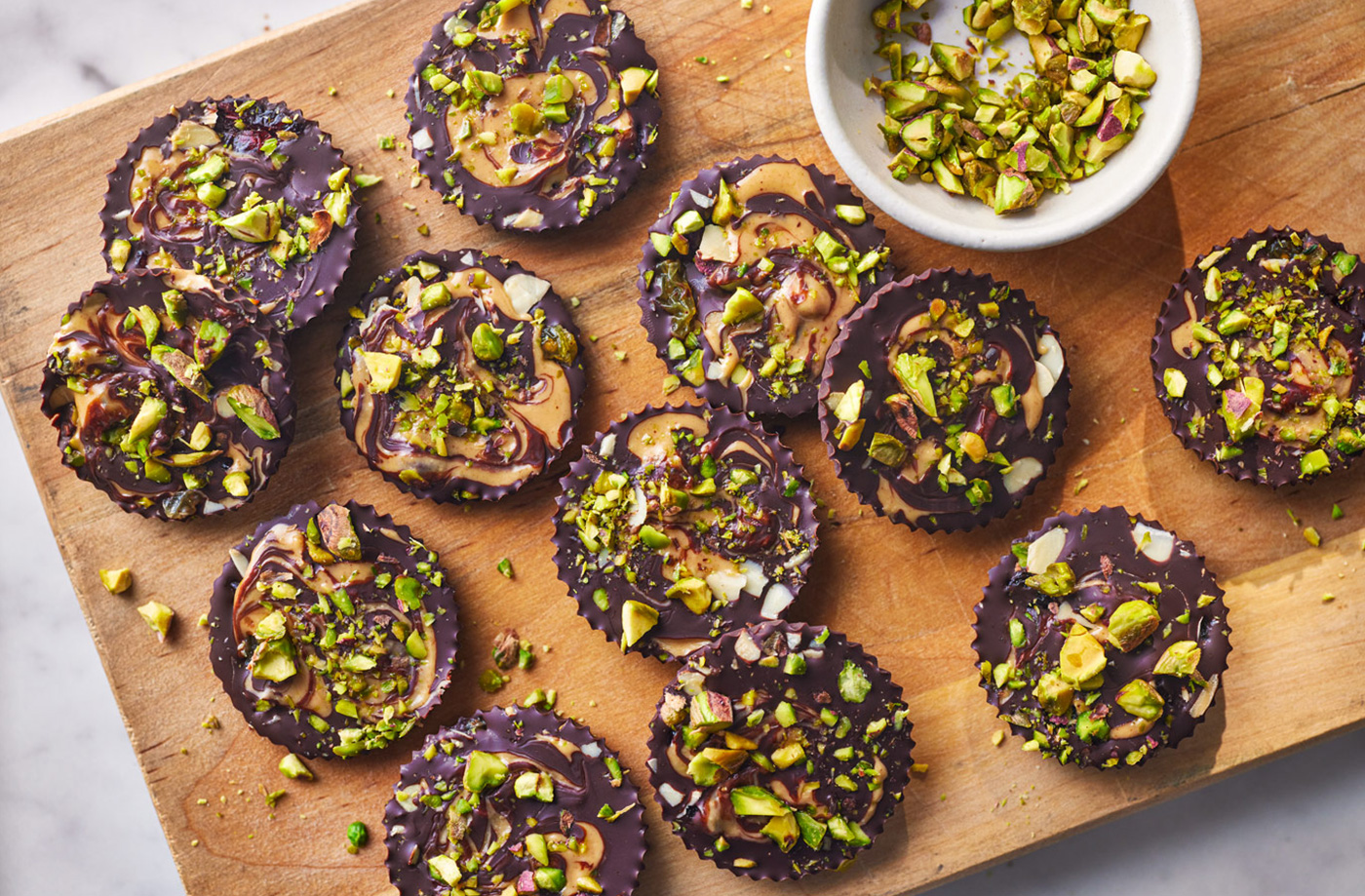 Dark chocolate fruit and nut bites recipe