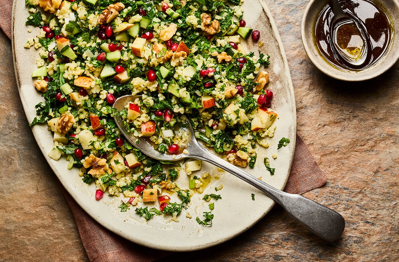 Apple and kale tabbouleh recipe