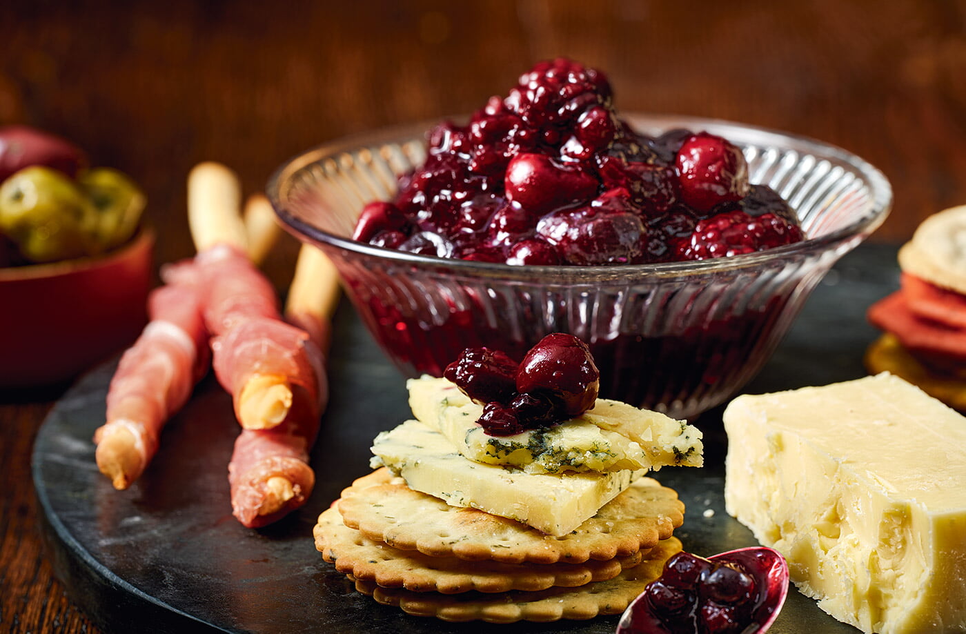 Black Forest and sloe gin compote recipe
