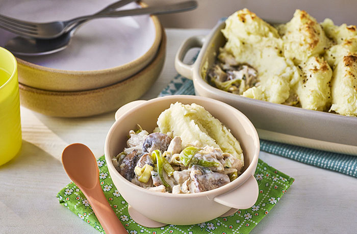 Chicken pie with mashed potato topping recipe