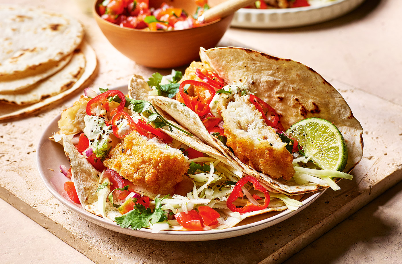 Cheat's fish tacos recipe