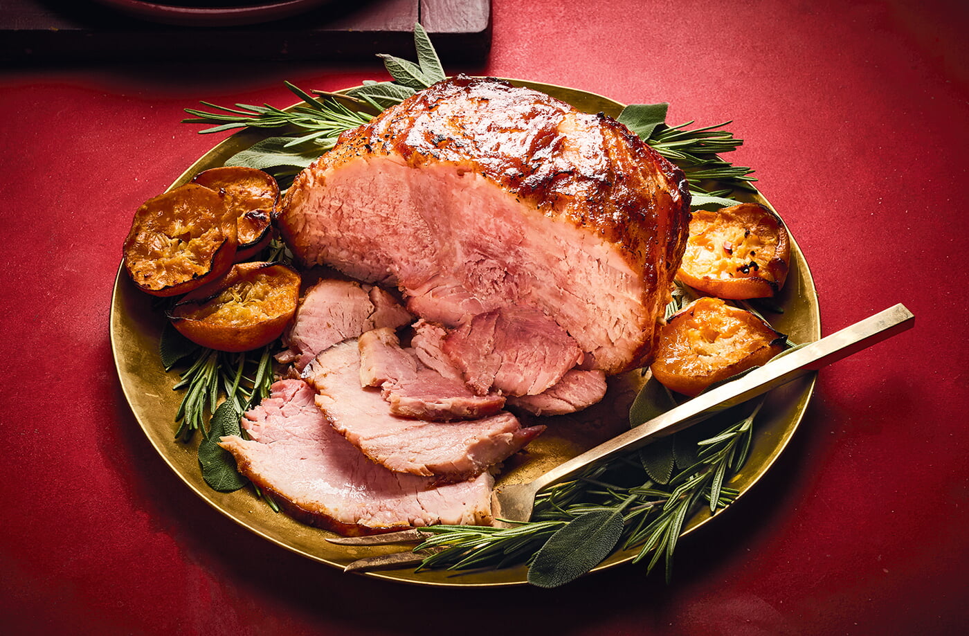 Cranberry and ginger glazed ham recipe