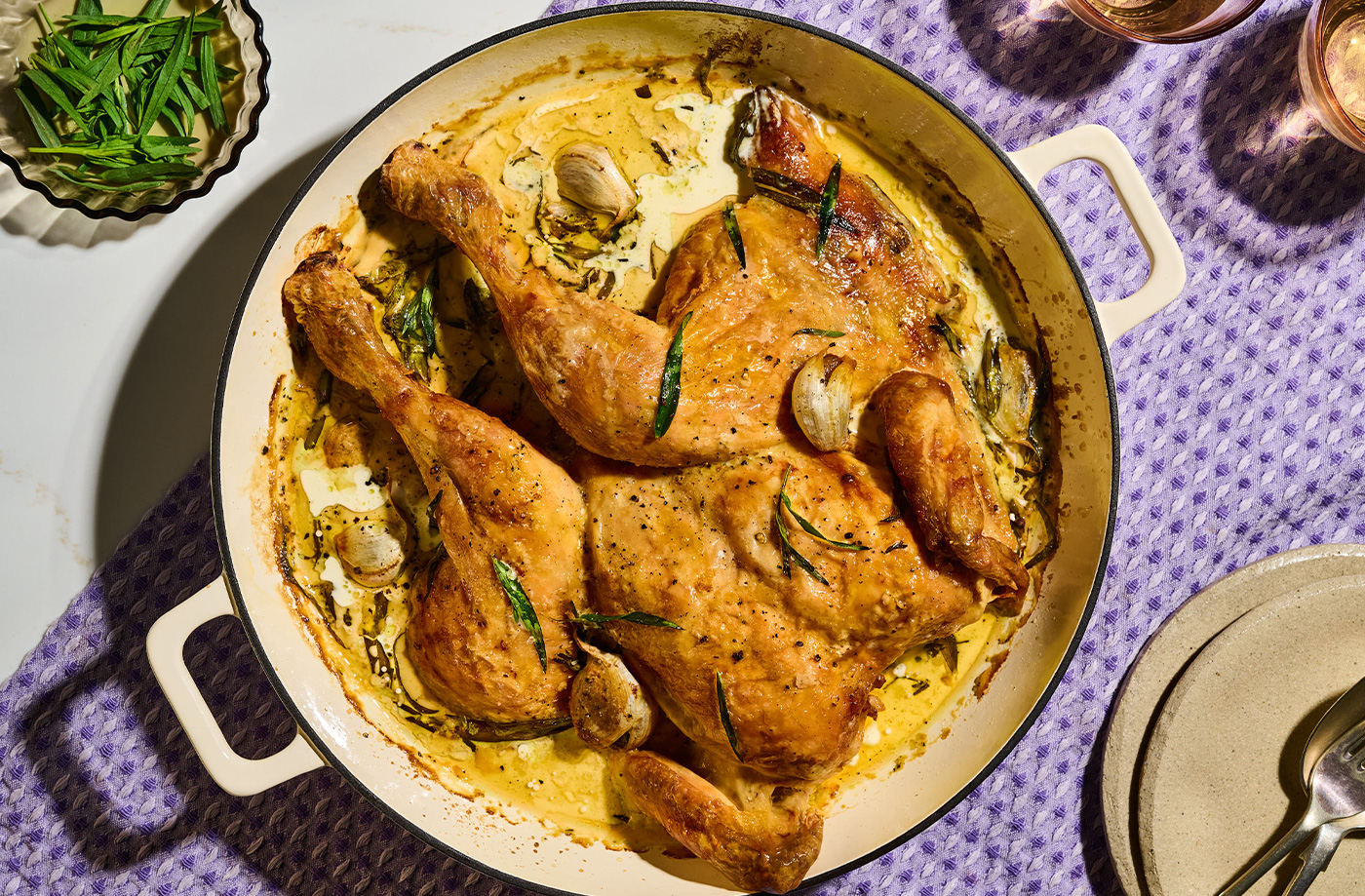 Julius’s tarragon roast chicken  recipe