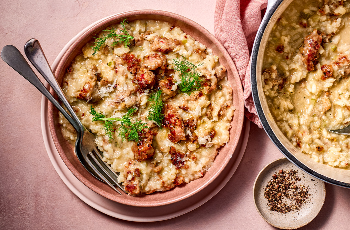 Fennel and sausage risotto recipe