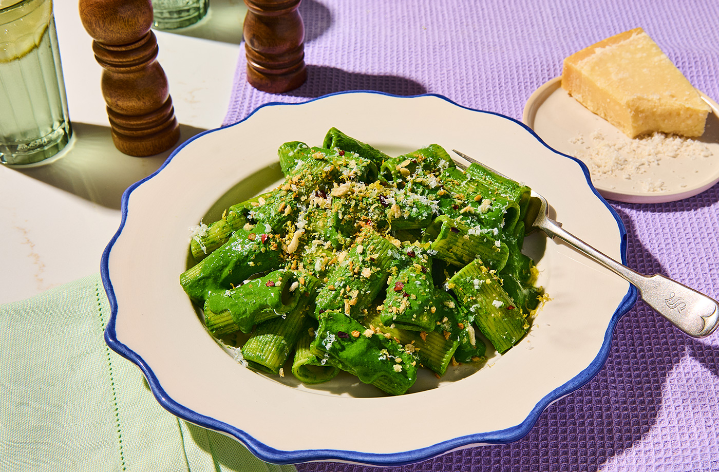 Green veggie pasta recipe