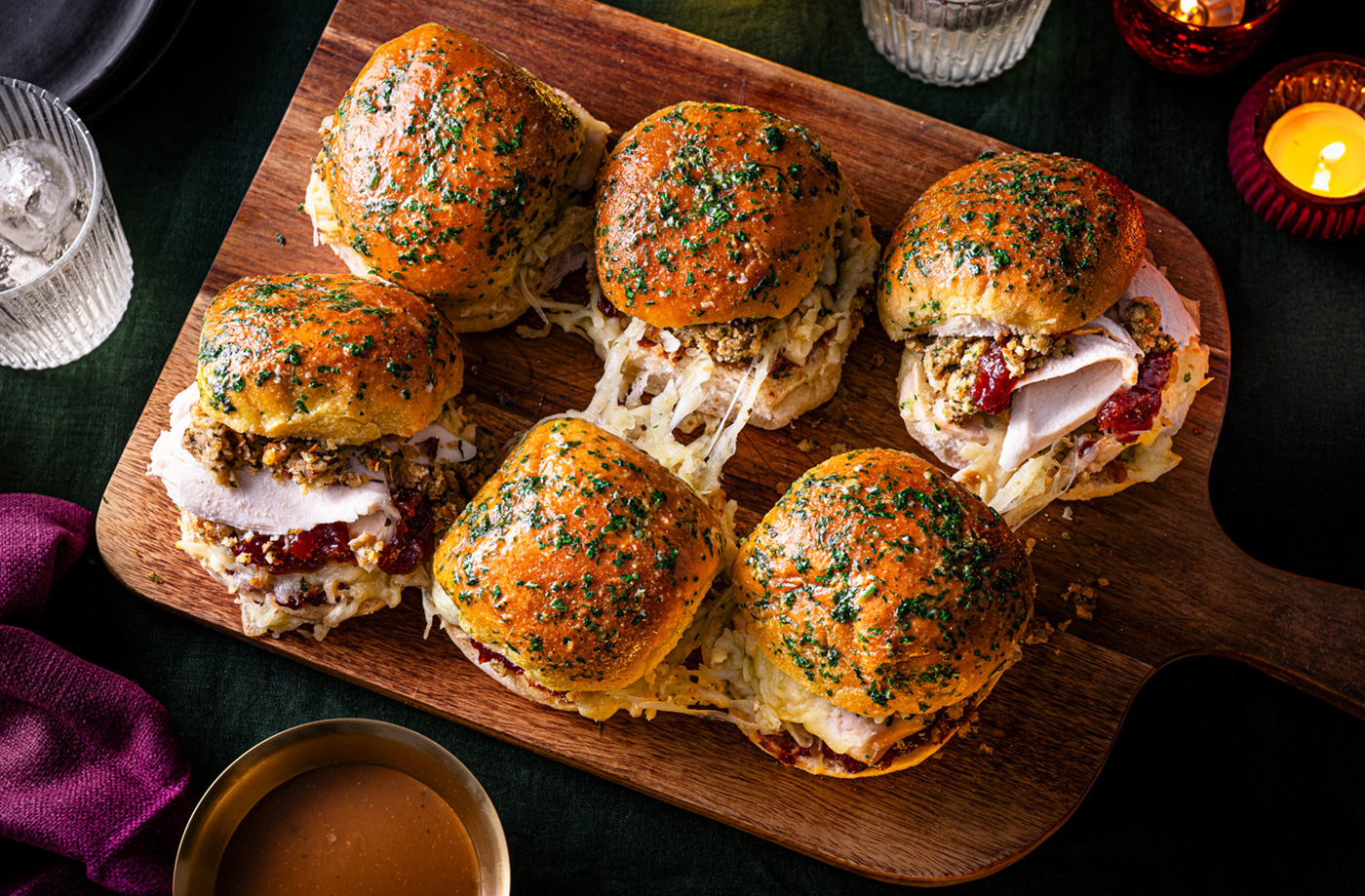 Leftover turkey sliders recipe