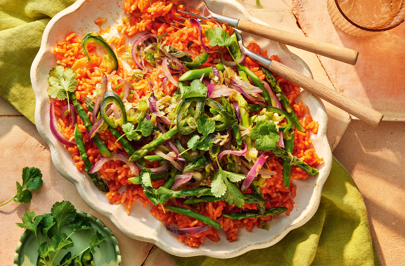 Susana Villasuso's Mexican-inspired rice salad with spring vegetables recipe