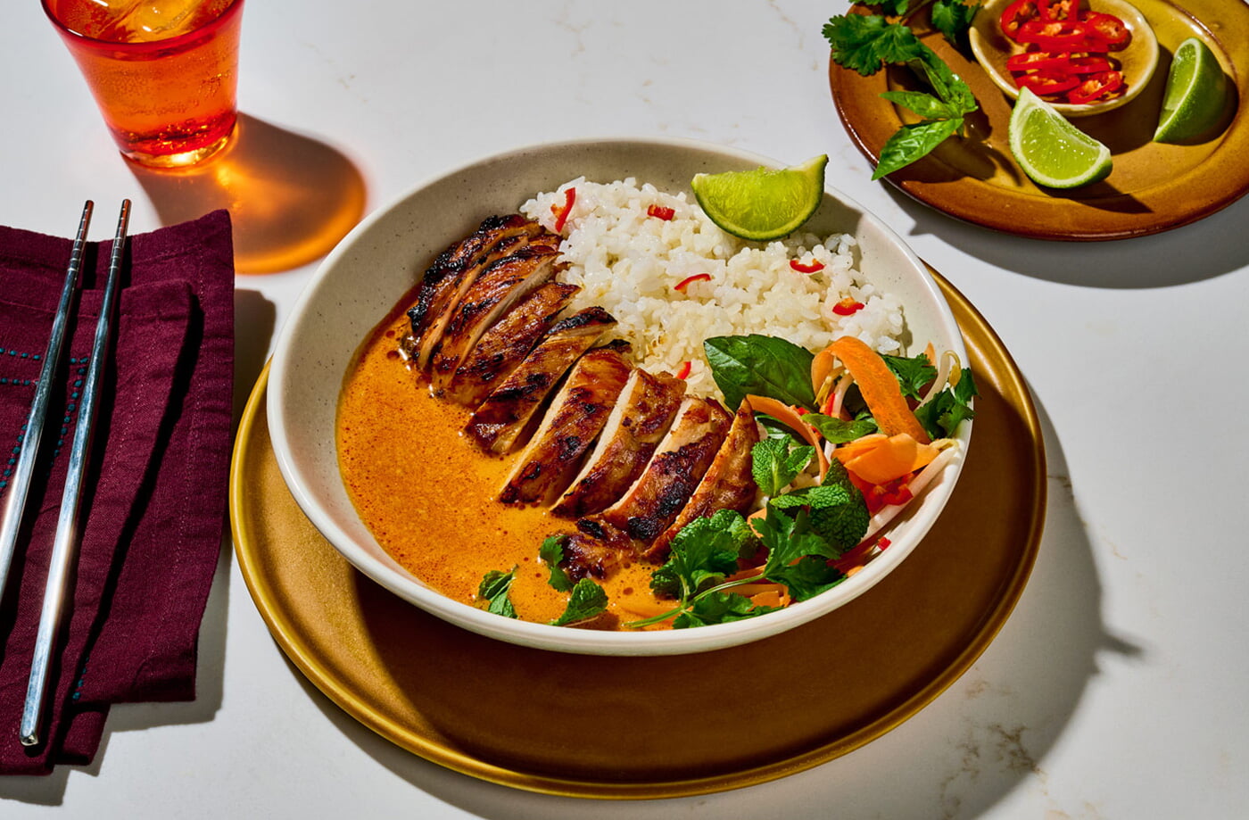 Red Thai brothy rice  recipe