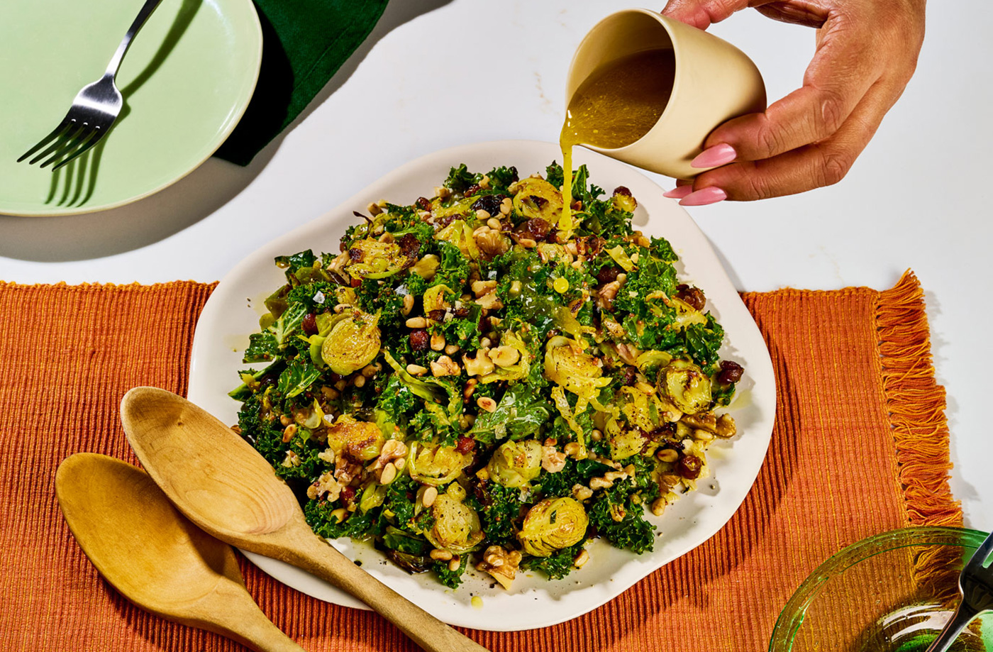 Shredded sprout salad recipe