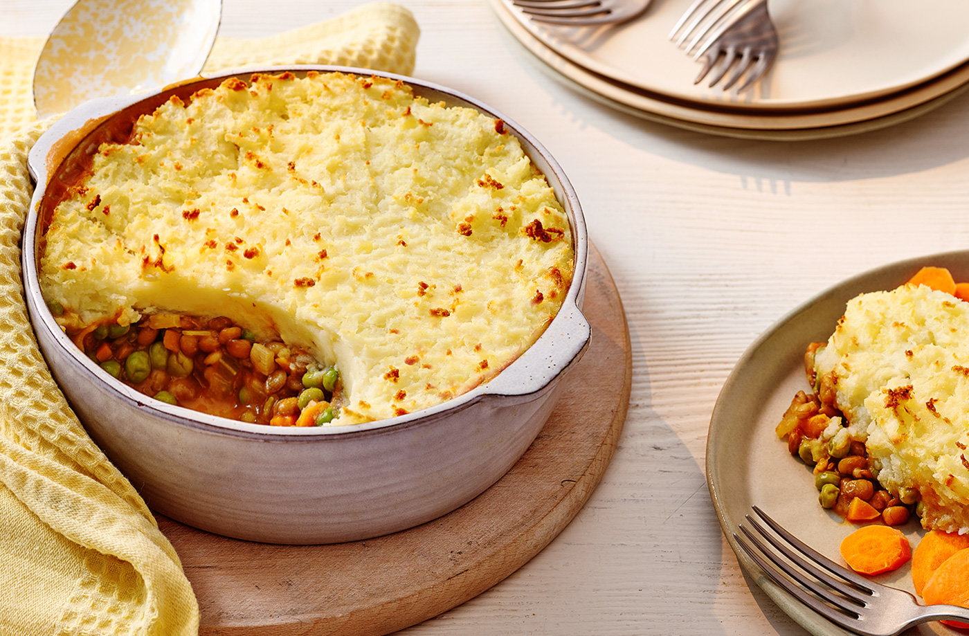 Green lentil cottage pie recipe