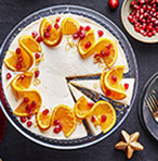 Vanilla cheesecake with clementines and pomegranate | Tesco Real Food