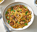 Soy butter mushroom pasta | Tesco Real Food