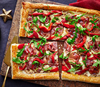 Ham and cheese pastry tart | Tesco Real Food