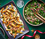 Sesame honey roasted parsnips with pearl barley salad | Tesco Real Food