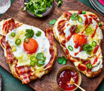 Chilli Cheese Egg Naans | Brunch Recipes | Tesco Real Food