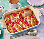 Nina Parker's hot cross bun Italian pudding | Tesco Real Food
