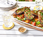 Miso aubergine summer salad | Tesco Real Food