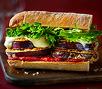 Aubergine melt ciabatta | Tesco Real Food