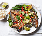 Barbecued soy and gingered mackerel | Tesco Real Food