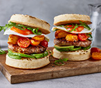 Breakfast crumpet burger | Tesco Real Food