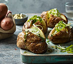 Baked potatoes with chipotle-lime butter | Potato Recipes | Tesco Real Food