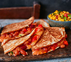 Bean quesadillas with sweetcorn salsa | Tesco Real Food