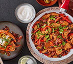 Mexican-inspired vegan 'chicken' and black bean stew | Tesco Real Food