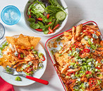 Buffalo-inspired chicken nachos | Tesco Real Food