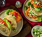 Chilli carrot fritter burgers with cucumber relish | Tesco Real Food