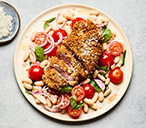 Cacio E Pepe Lamb With White Bean Salad | Tesco Real Food