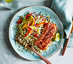 Cajun Salmon with Mango Slaw Recipe | Tesco Real Food