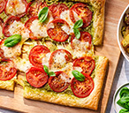 Caprese-Inspired Puff Pastry Tart Recipe | Tomato Recipes | Tesco Real Food