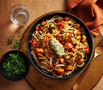 Carrot caponata spaghetti | Tesco Real Food