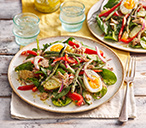 Charred greens and tuna Niçoise | Tesco Real Food