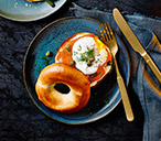 Cheesy Smoked Salmon Bagels | Breakfast Recipes | Tesco Real Food