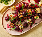 Cherry & Hot Honey Halloumi Skewers Recipe | Tesco Real Food
