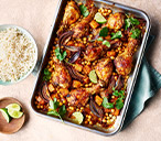 Chicken And Mango Chutney Traybake | Tesco Real Food