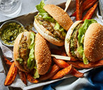 Chicken And Pesto Burgers Recipe | Tesco Real Food