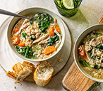 Chicken, Greens And Grains Soup Recipe | Tesco Real Food