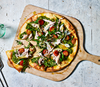 Chicken And Pesto Pizzas Recipe | Tesco Real Food