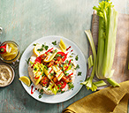 Shawarma-style chicken with pickled celery | Tesco Real Food