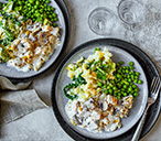 Creamy mushrooms and chicken with colcannon mash | Tesco Real Food