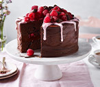 Chocolate And Raspberry Fudge Cake | Tesco Real Food